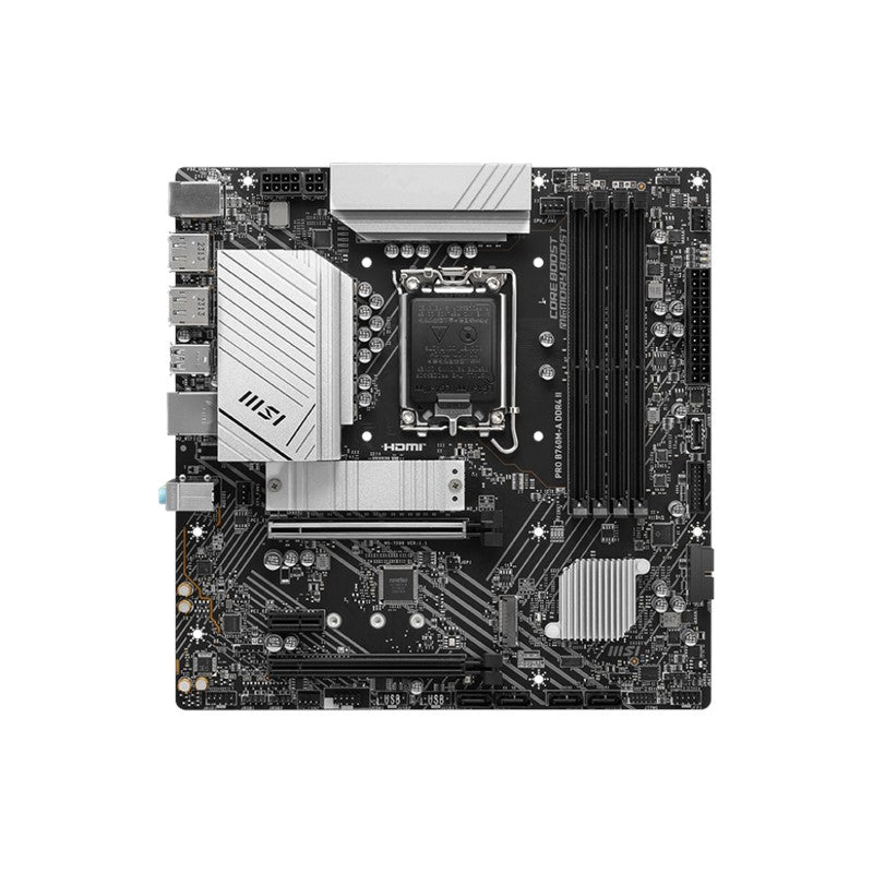 MSI PRO B760M-A DDR4 II M-ATX Gaming Motherboard MSI PRO B760M-A DDR4 II M-ATX Gaming Motherboard